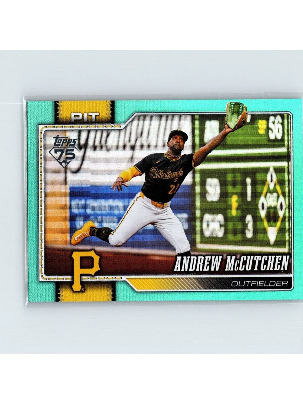 2026 Topps Andrew McCutchen #131 Aqua Rainbow Foil Pittsburgh Pirates